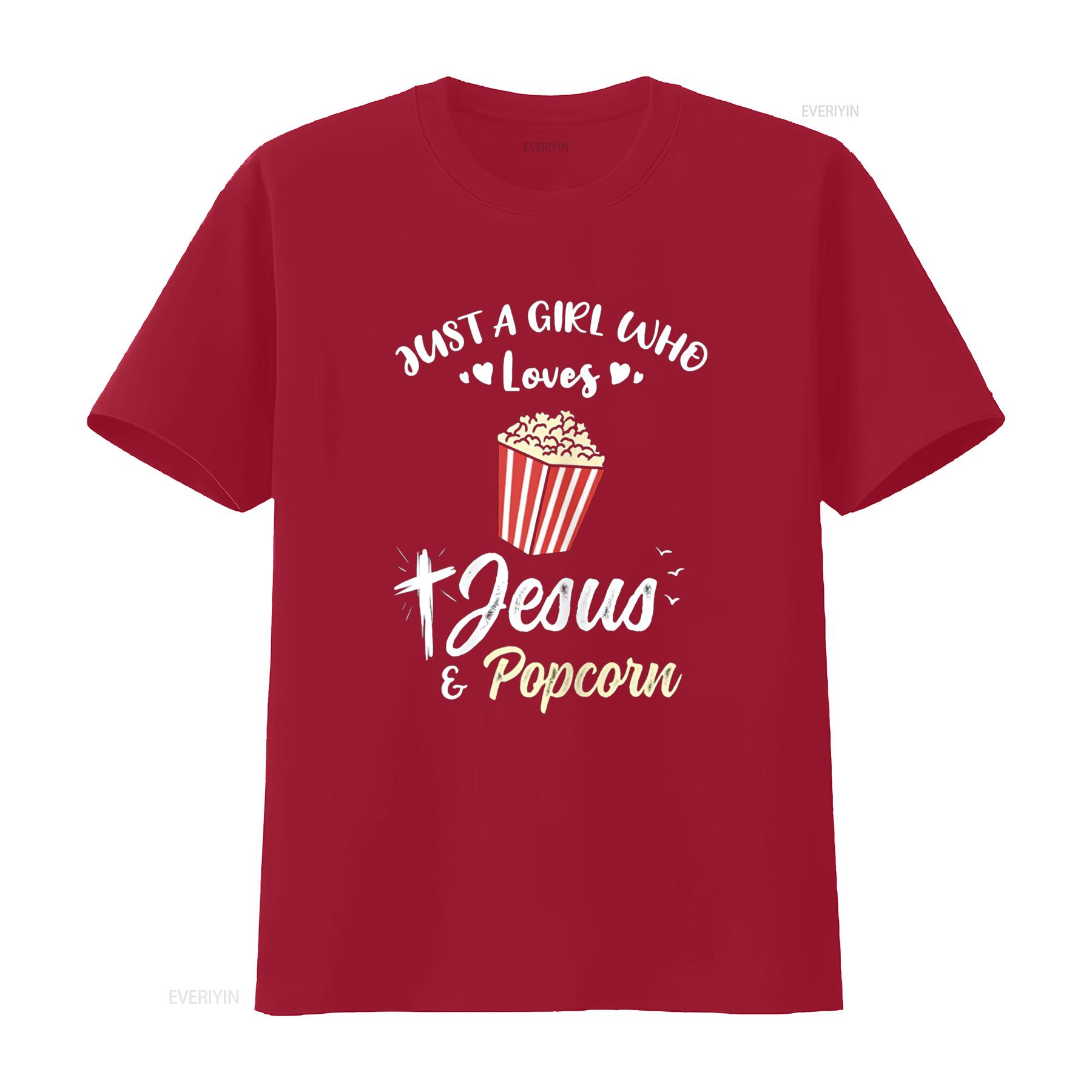 Just A Girl Who Loves Jesus And Popcorn T Shirt vintage Washed Versatile Casual Breathable Stretched streetwear S
Just A Girl Who Loves Jesus And Popcorn T Shirt vintage Washed Versatile Casual Breathable Stretched streetwear S
