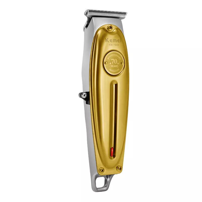 Kemei KM-1949 Electric Hair Clipper with USB Charging and Engraving Scissors золотий
Kemei KM-1949 Electric Hair Clipper with USB Charging and Engraving Scissors золотий