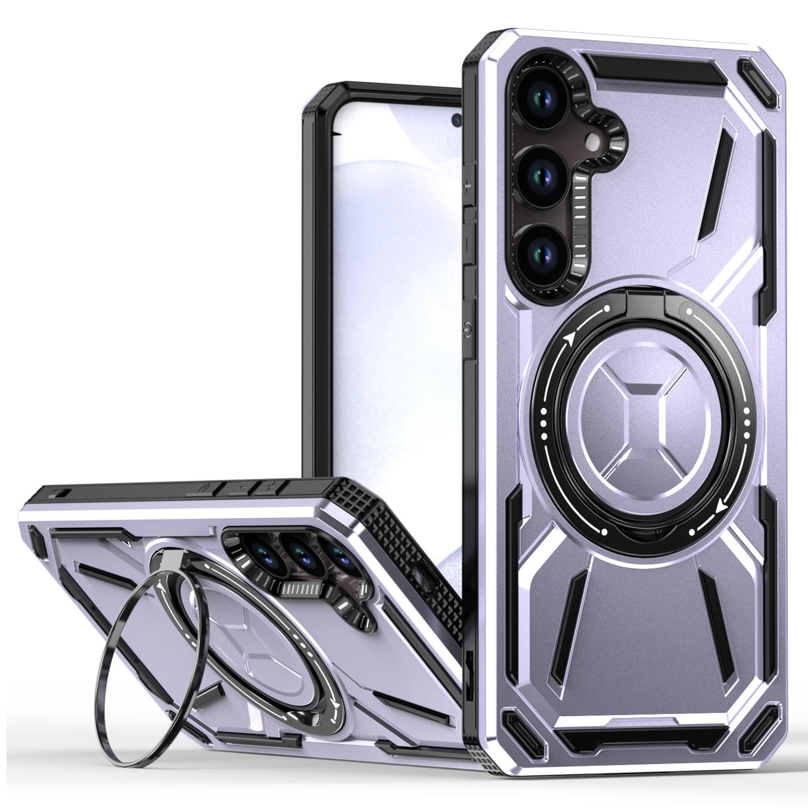 For Samsung Galaxy S24 Magnetic Case TPU+PC Kickstand Phone Cover Light Purple
For Samsung Galaxy S24 Magnetic Case TPU+PC Kickstand Phone Cover Light Purple