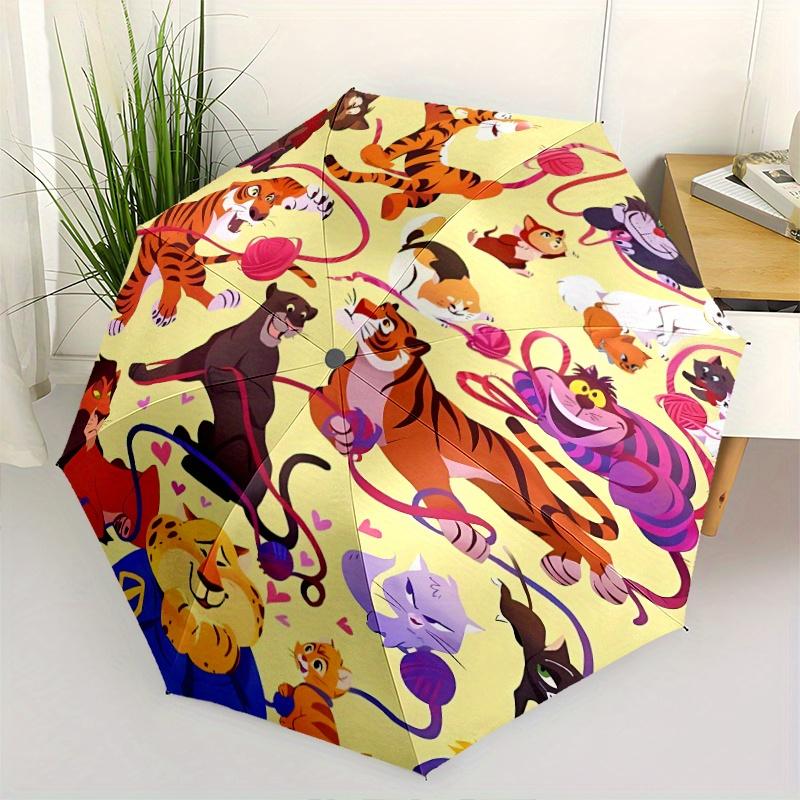 Aristocats Cheshire Cat Automatic Opening and Closing Umbrella - Small Umbrella Suitable for Various Occasions, Portable 3-Fold Small Umbrel
Aristocats Cheshire Cat Automatic Opening and Closing Umbrella - Small Umbrella Suitable for Various Occasions, Portable 3-Fold Small Umbrel