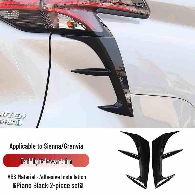Compatible with 2021-2024 Toyota Sienna: Granvia Modified Rear Taillight Lower Trim Strip.
Compatible with 2021-2024 Toyota Sienna: Granvia Modified Rear Taillight Lower Trim Strip.