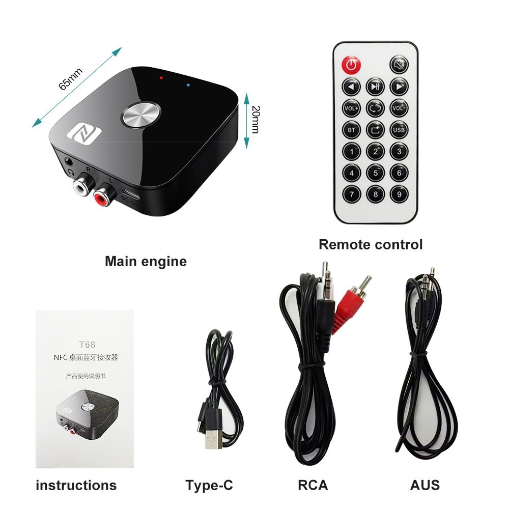 Bluetooth-приймач NFC 2RCA PD 3,5-мм роз’єм Aux Бездротовий адаптер із дистанційним керуванням Автомобільний аудіоприймач Bluetooth 5.3 для телевізора
Bluetooth-приймач NFC 2RCA PD 3,5-мм роз’єм Aux Бездротовий адаптер із дистанційним керуванням Автомобільний аудіоприймач Bluetooth 5.3 для телевізора