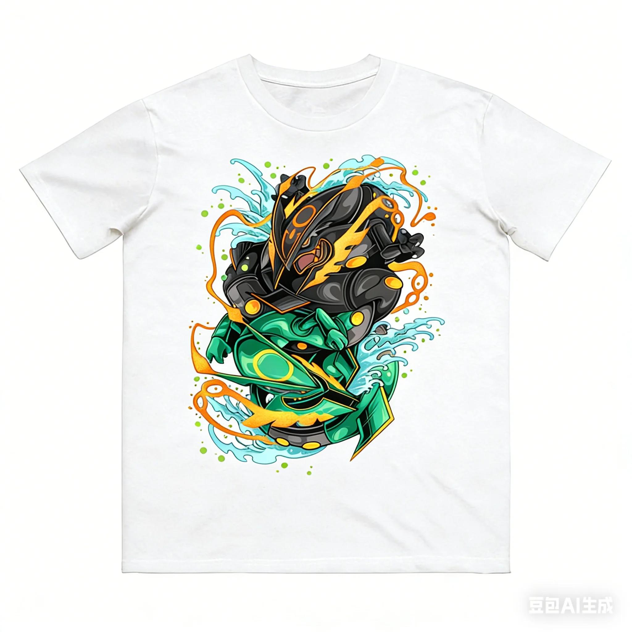 Anime Pokémon Rayquaza Pure Cotton Tshirt Short Sleeve Men Women Spring Summer Fashion Casual Shirt 4XL
Anime Pokémon Rayquaza Pure Cotton Tshirt Short Sleeve Men Women Spring Summer Fashion Casual Shirt 4XL