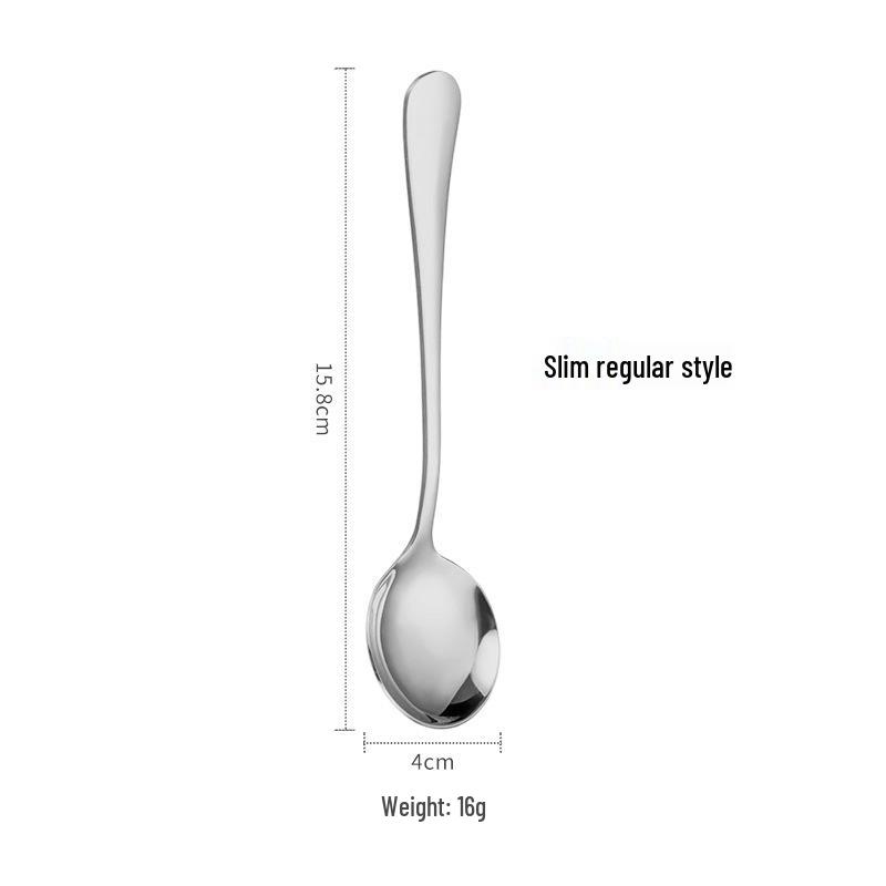 Stainless Steel Cute Round Soup & Dessert Spoon - Long Handle Watermelon Ladle, Household Utensil
Stainless Steel Cute Round Soup & Dessert Spoon - Long Handle Watermelon Ladle, Household Utensil
