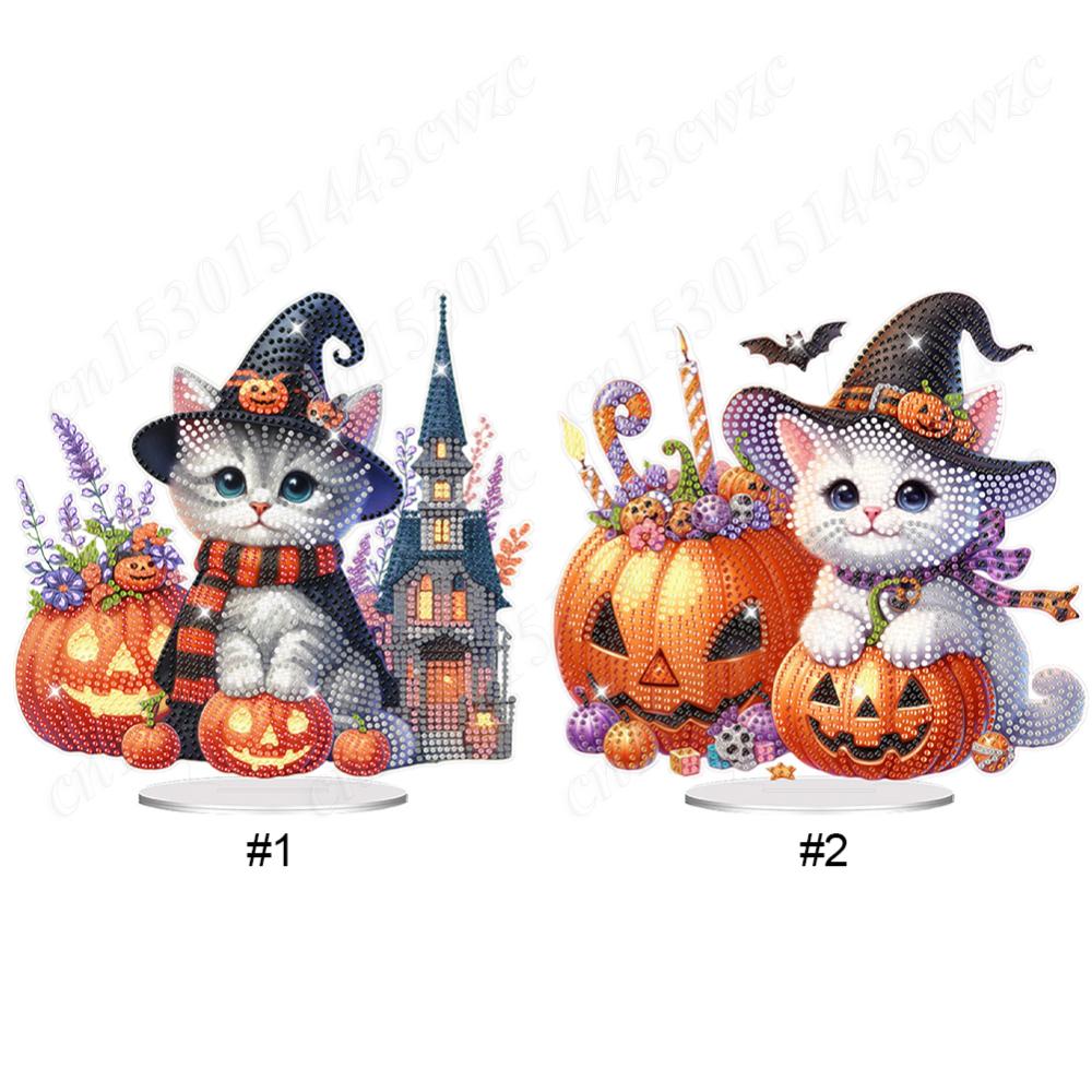 Acrylic Halloween Kitten Table Top Diamond Painting Ornament Kits Diamond Painting Desktop Ornaments Kit for Home Office Decor
Acrylic Halloween Kitten Table Top Diamond Painting Ornament Kits Diamond Painting Desktop Ornaments Kit for Home Office Decor