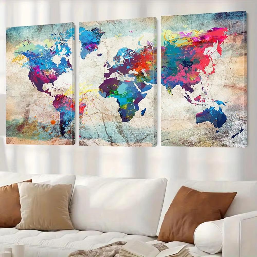 3pcs, watercolor map wall art decoration, world map canvas painting, retro map artwork, decorative painting, gift poster, home d (as the picture,20x30cm-3pcs)
3pcs, watercolor map wall art decoration, world map canvas painting, retro map artwork, decorative painting, gift poster, home d (as the picture,20x30cm-3pcs)