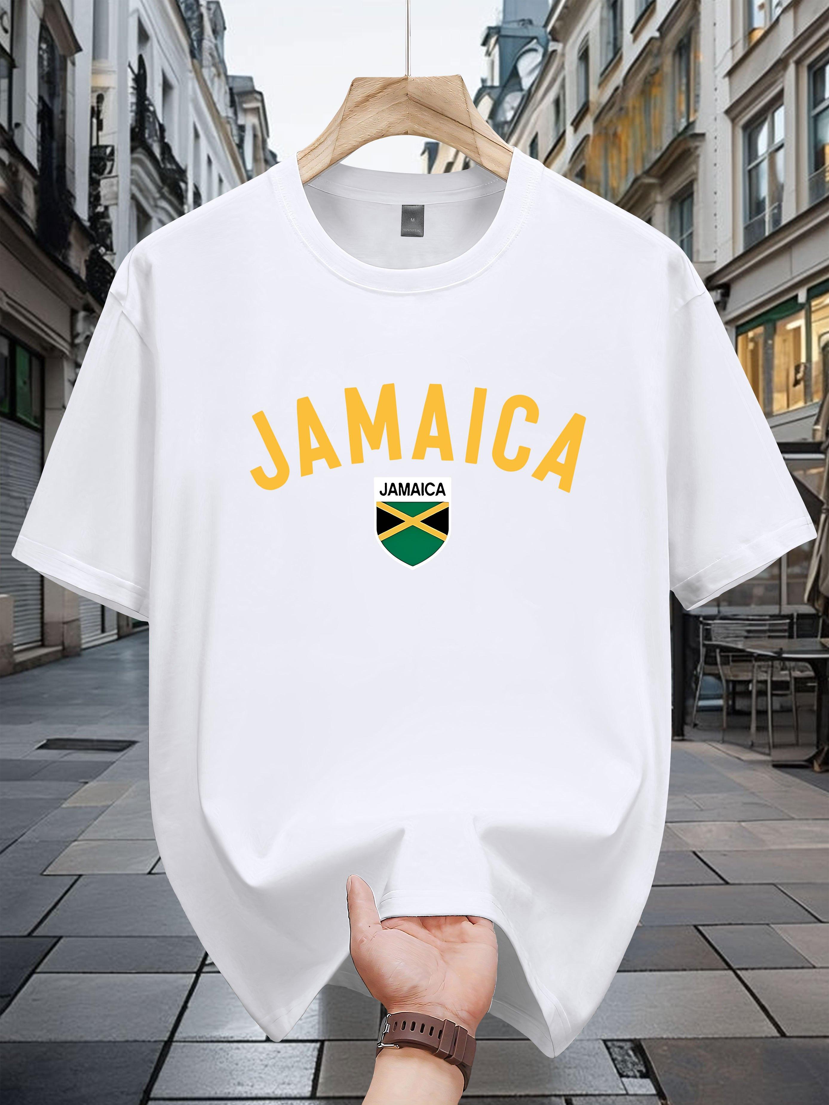 Jamaica-Themed T-shirt - Casual Crew Neck S
Jamaica-Themed T-shirt - Casual Crew Neck S