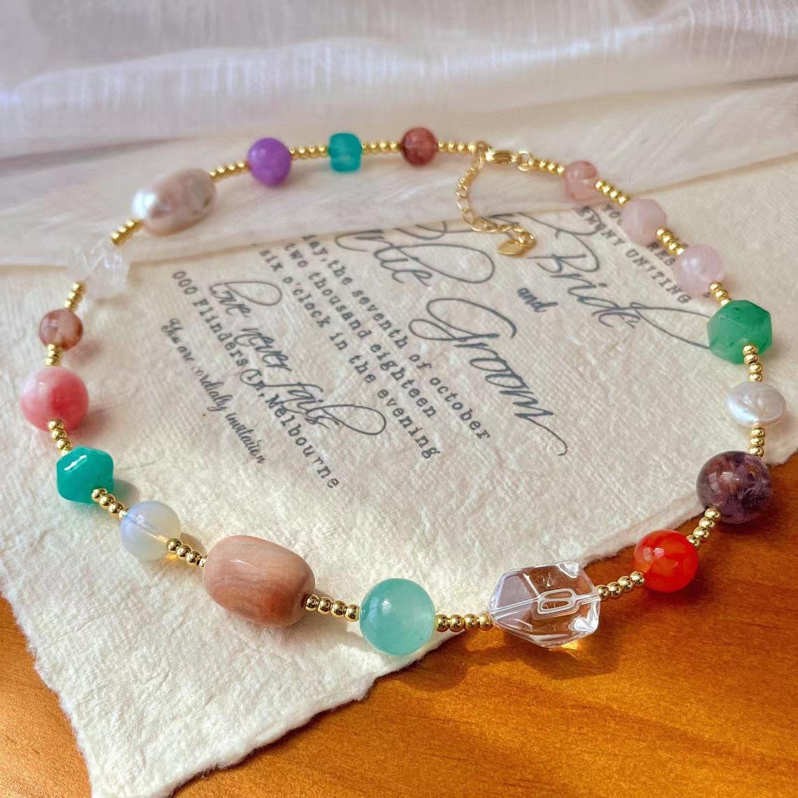 Vintage Natural Stone Baroque Pearl Tianhe Tiger S Eye Stone Powder Crystal Multi-Treasure Necklace Atmosphere Clavicle Chain
Vintage Natural Stone Baroque Pearl Tianhe Tiger S Eye Stone Powder Crystal Multi-Treasure Necklace Atmosphere Clavicle Chain