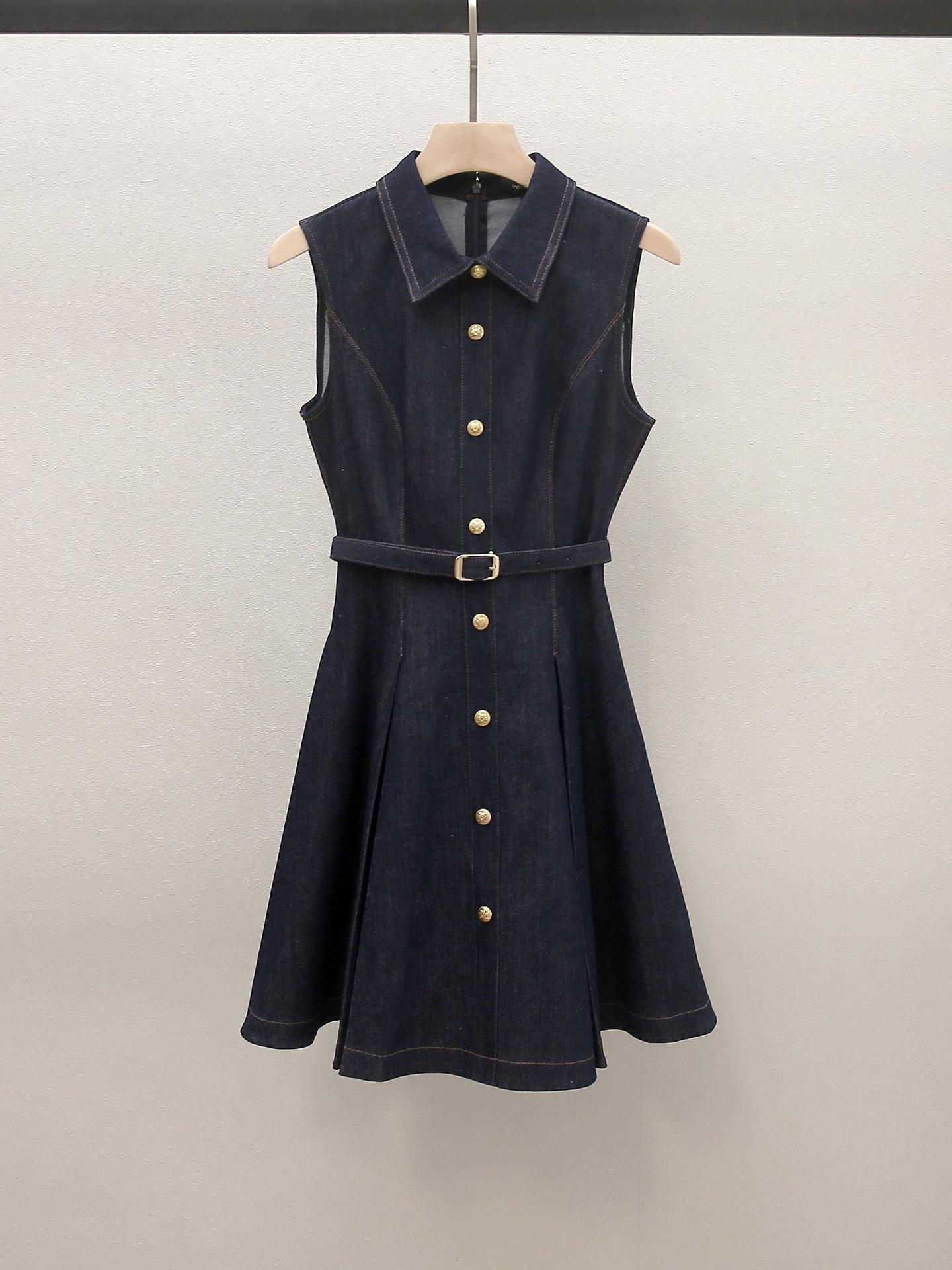 Spring New Arrival Korean Style Lapel Waist-Cinched A-Line Denim Dress for Women Small джинсовый синий
Spring New Arrival Korean Style Lapel Waist-Cinched A-Line Denim Dress for Women Small джинсовый синий