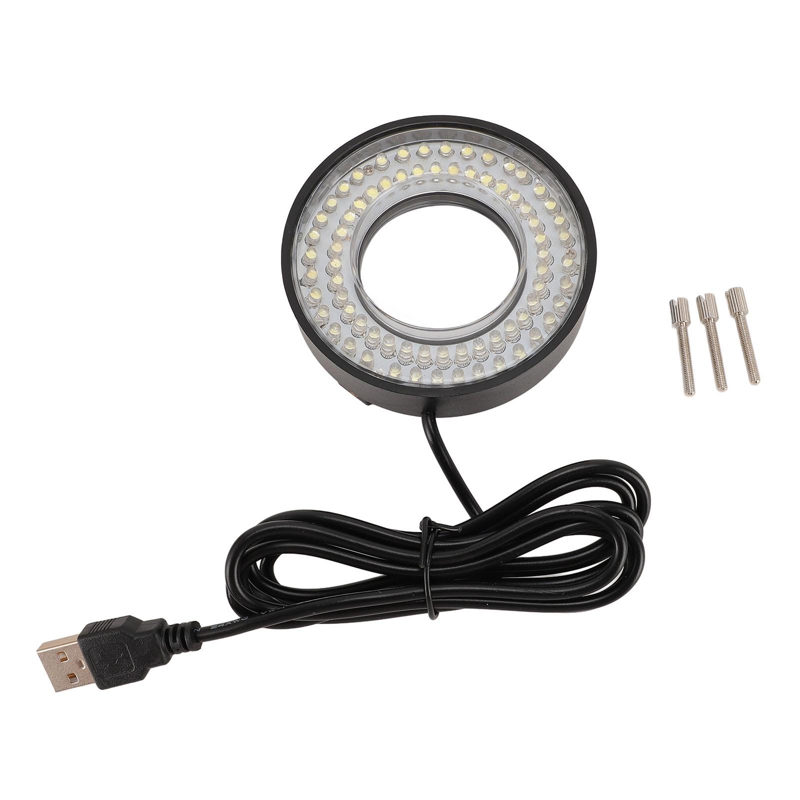 Microscope 72 LED Ring Light 6500K to 7500K Adjustable USB 5V Microscope Light Source for Lab
Microscope 72 LED Ring Light 6500K to 7500K Adjustable USB 5V Microscope Light Source for Lab