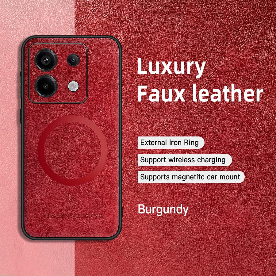 OLGE Luxury Texture Classic Magnetic Leather Case для Redmi Note 13 Pro Plus 13 Pro 13 POCO M6 Pro Wireless Charger Case For POCO X6 Pro 5G бордовый
OLGE Luxury Texture Classic Magnetic Leather Case для Redmi Note 13 Pro Plus 13 Pro 13 POCO M6 Pro Wireless Charger Case For POCO X6 Pro 5G бордовый