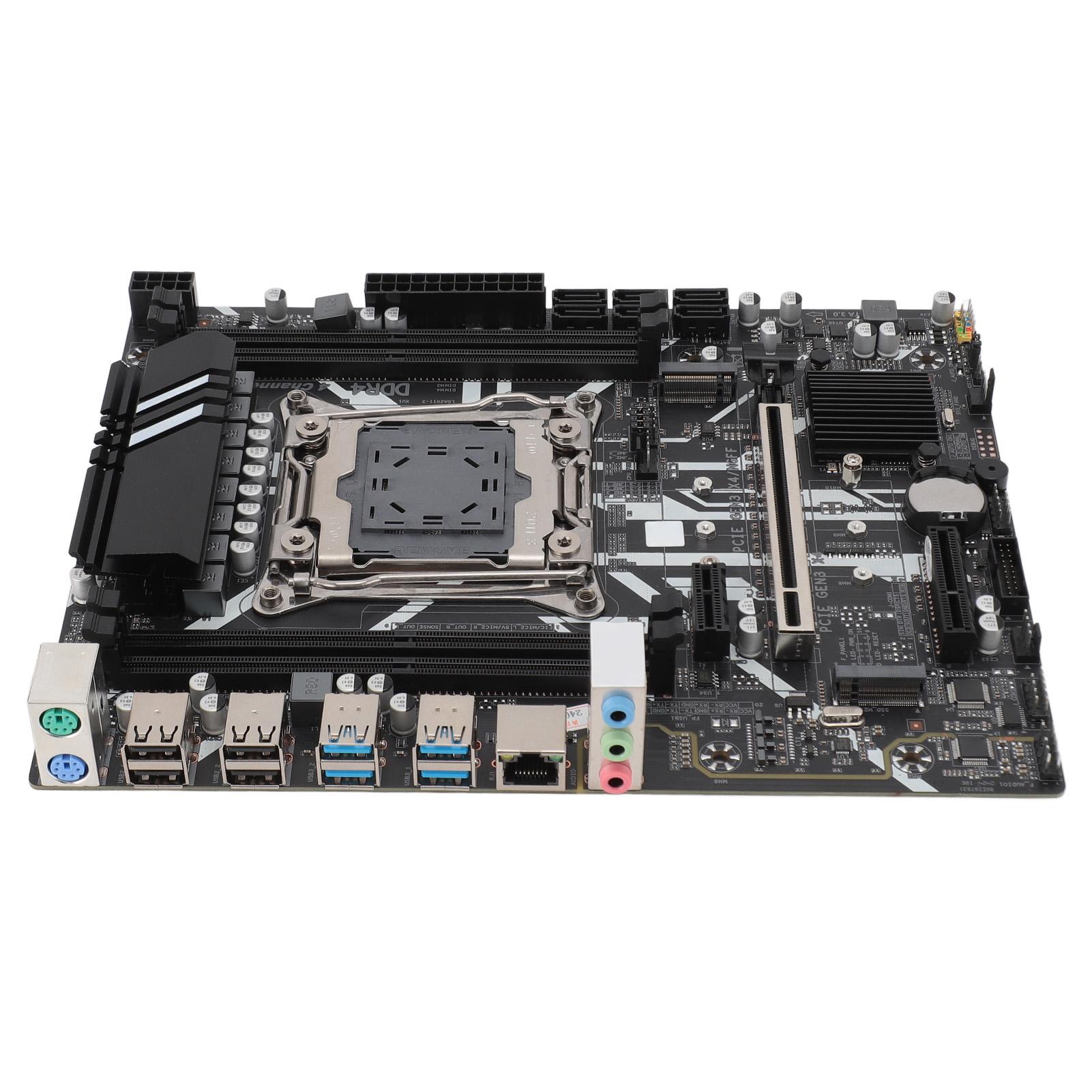 Материнська плата X99 LGA2011‑3 DDR4 Чотирьохканальна Подвійний M.2 8-фазне живлення Настільний комп ютер
Материнська плата X99 LGA2011‑3 DDR4 Чотирьохканальна Подвійний M.2 8-фазне живлення Настільний комп ютер