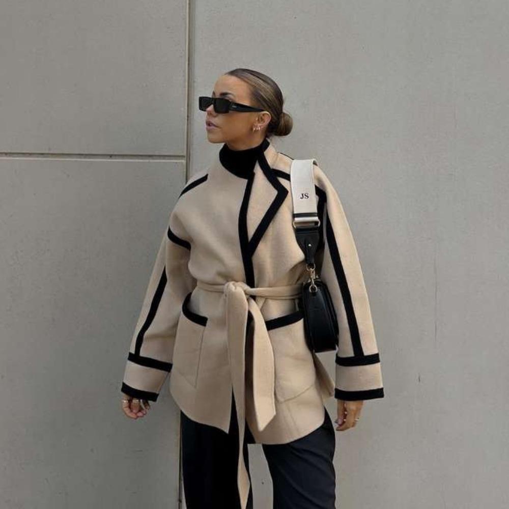 VAYLA Women s Short Coat Belts Striped Fashion Contrast Color New Jacket Female Chic Elegant High Waist Lady Outwear S бежевий
VAYLA Women s Short Coat Belts Striped Fashion Contrast Color New Jacket Female Chic Elegant High Waist Lady Outwear S бежевий