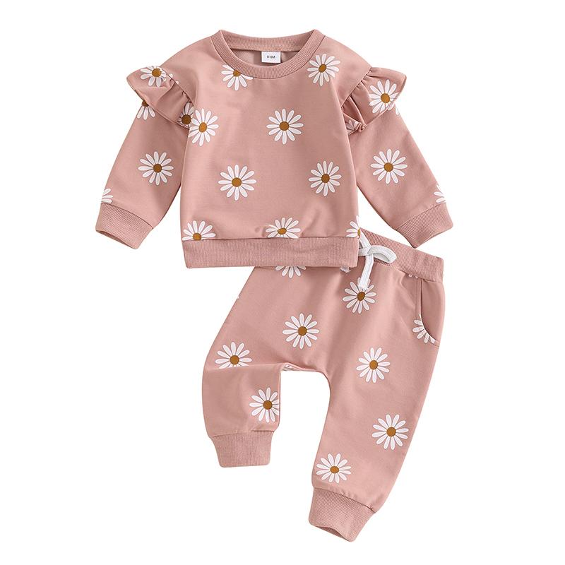 Girl Fall Outfit Daisy Print Long Sleeve Sweatshirt with Elastic Waist Pants 2 Pcs Set 0-6M розовый
Girl Fall Outfit Daisy Print Long Sleeve Sweatshirt with Elastic Waist Pants 2 Pcs Set 0-6M розовый