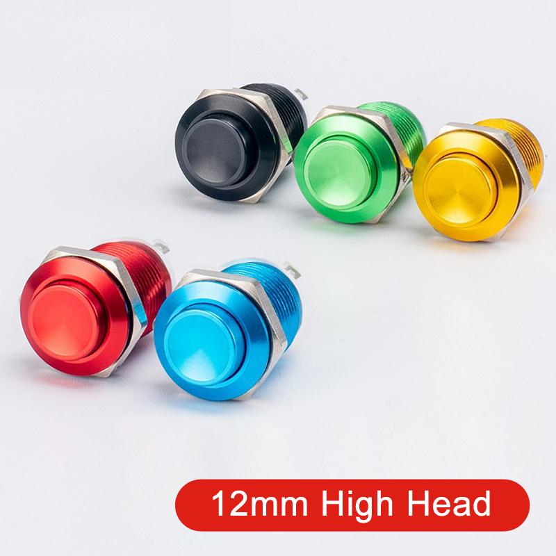 2pcs 12mm Metal Push Button Switch Oxidized Color Self Reset/Instant Reset Flat Head/Tall Head 2 Pin Waterproof Normally Open high button зелений
2pcs 12mm Metal Push Button Switch Oxidized Color Self Reset/Instant Reset Flat Head/Tall Head 2 Pin Waterproof Normally Open high button зелений