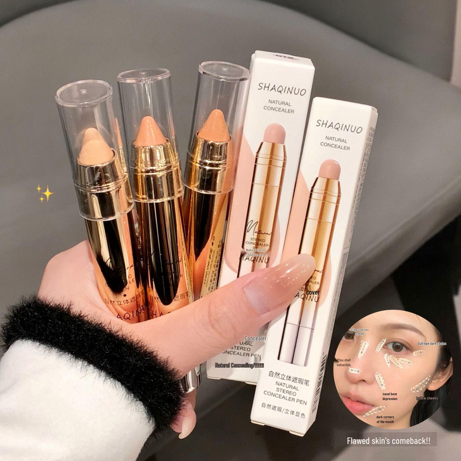 SHAQIUO 3D Hydrating Concealer Pen - Light Coverage for Dark Circles, Spots & Acne Marks
SHAQIUO 3D Hydrating Concealer Pen - Light Coverage for Dark Circles, Spots & Acne Marks