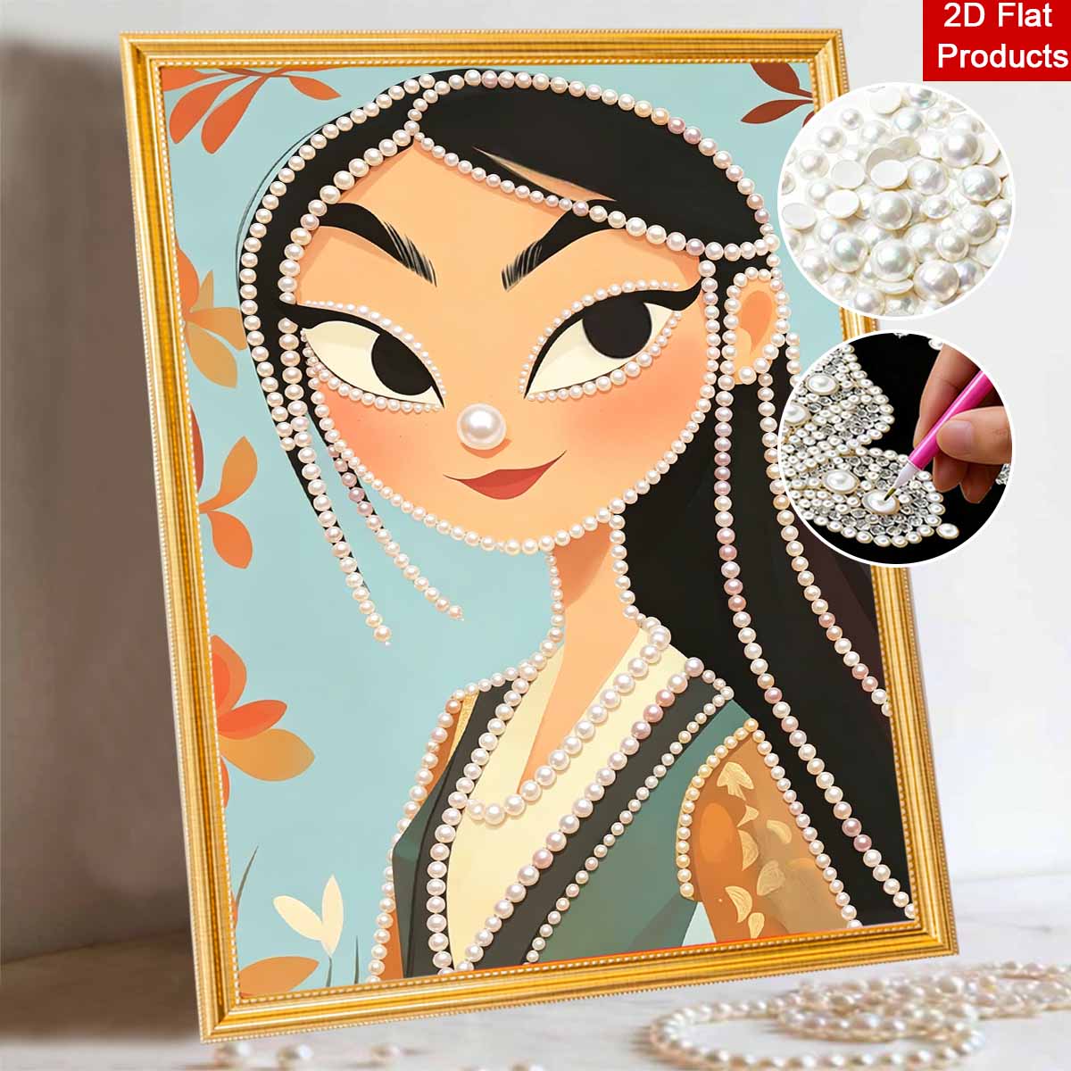 30x40cm Hua Mulan Pearl Painting Kit Frameless DIY Pearl Diamond Art for Adults & Beginners Handmade Gem Art Home Wall Decor & Gift Idea 30x40
30x40cm Hua Mulan Pearl Painting Kit Frameless DIY Pearl Diamond Art for Adults & Beginners Handmade Gem Art Home Wall Decor & Gift Idea 30x40