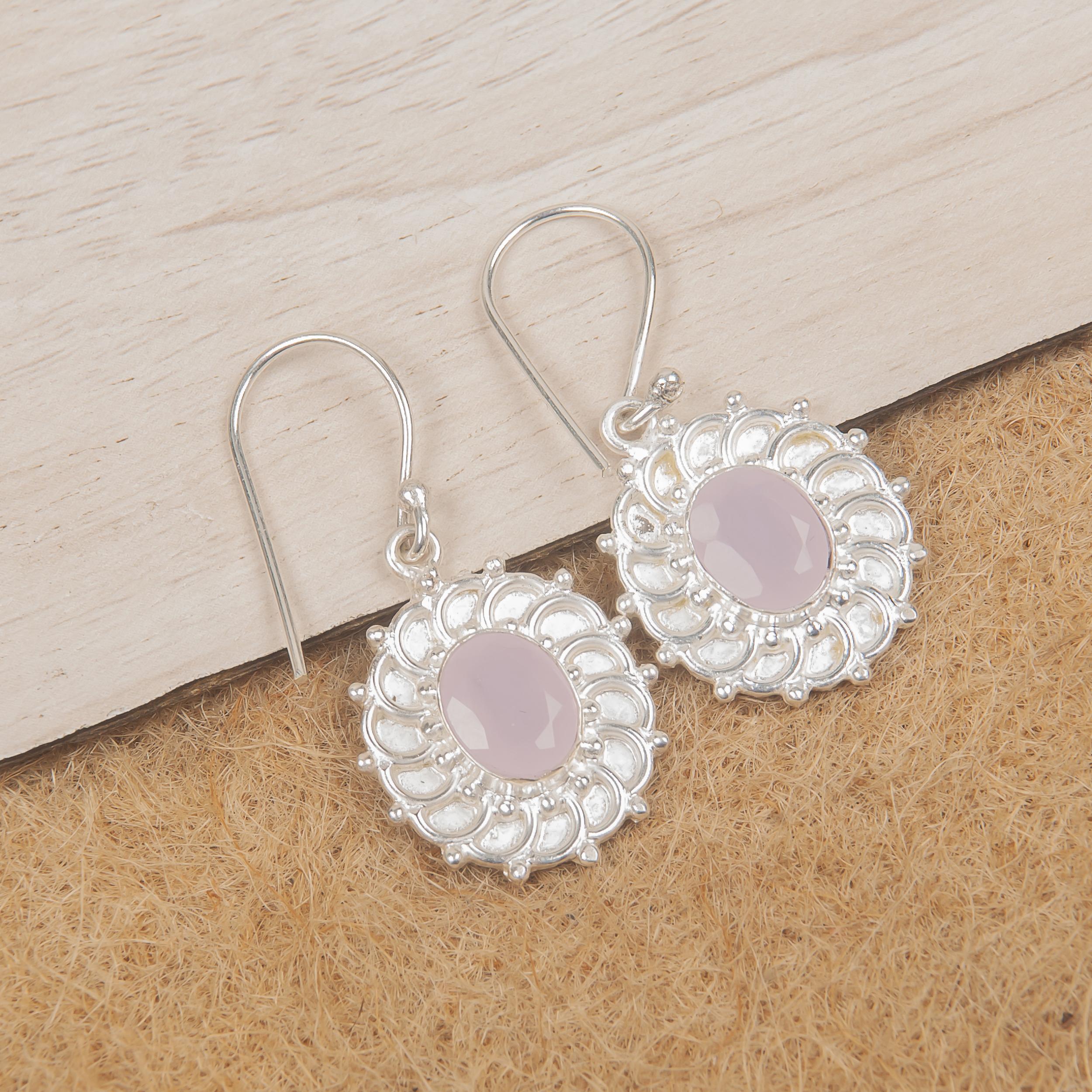 Rose Chalcedony Gemstone Earrings, Handmade 925 Solid Sterling Silver Jewelry, Designer Silver Earrings Gift for Sister 1.59 Inches рожевий
Rose Chalcedony Gemstone Earrings, Handmade 925 Solid Sterling Silver Jewelry, Designer Silver Earrings Gift for Sister 1.59 Inches рожевий