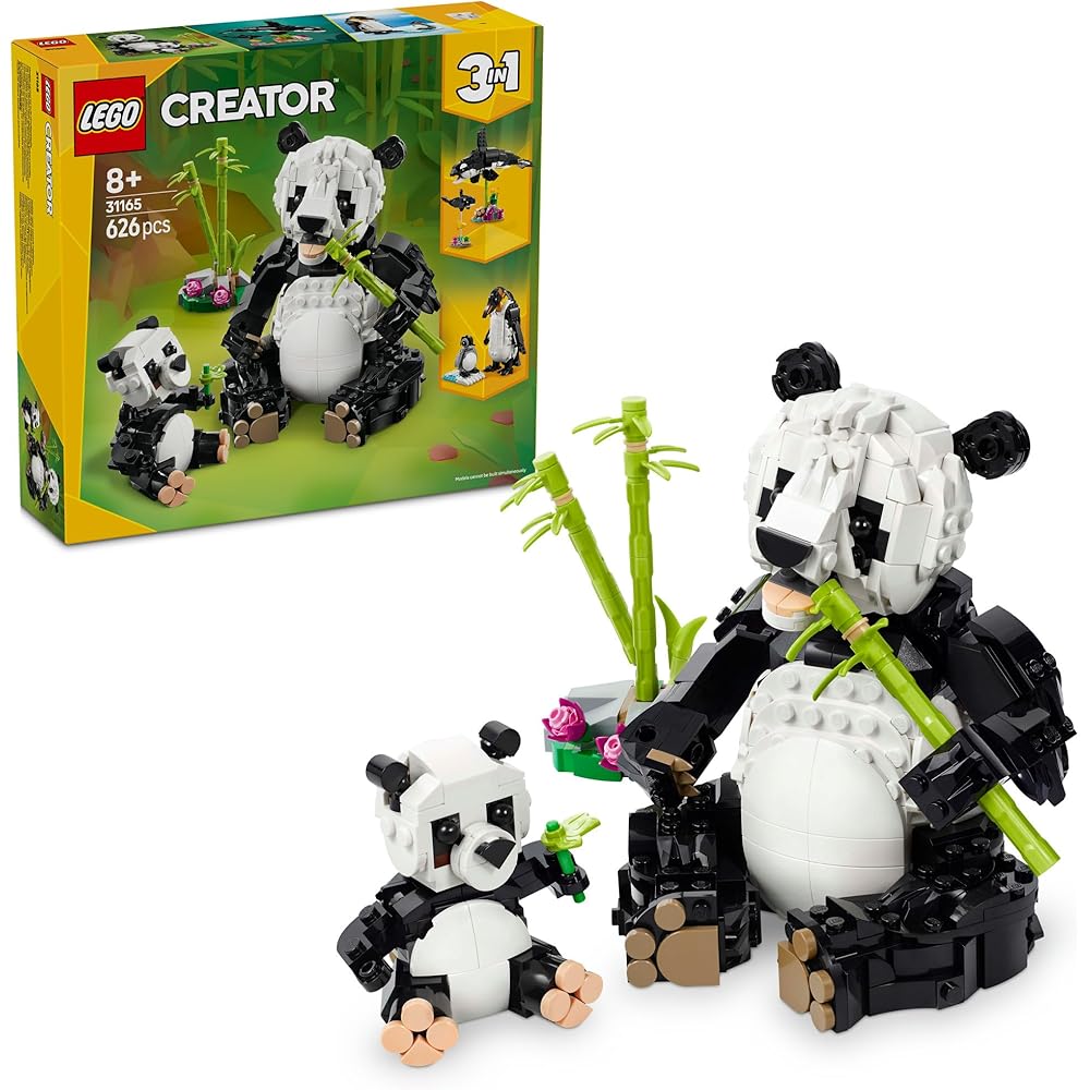 LEGO Creator Animal Panda Family Building Toy 31165 for Kids Ages 8-10
LEGO Creator Animal Panda Family Building Toy 31165 for Kids Ages 8-10