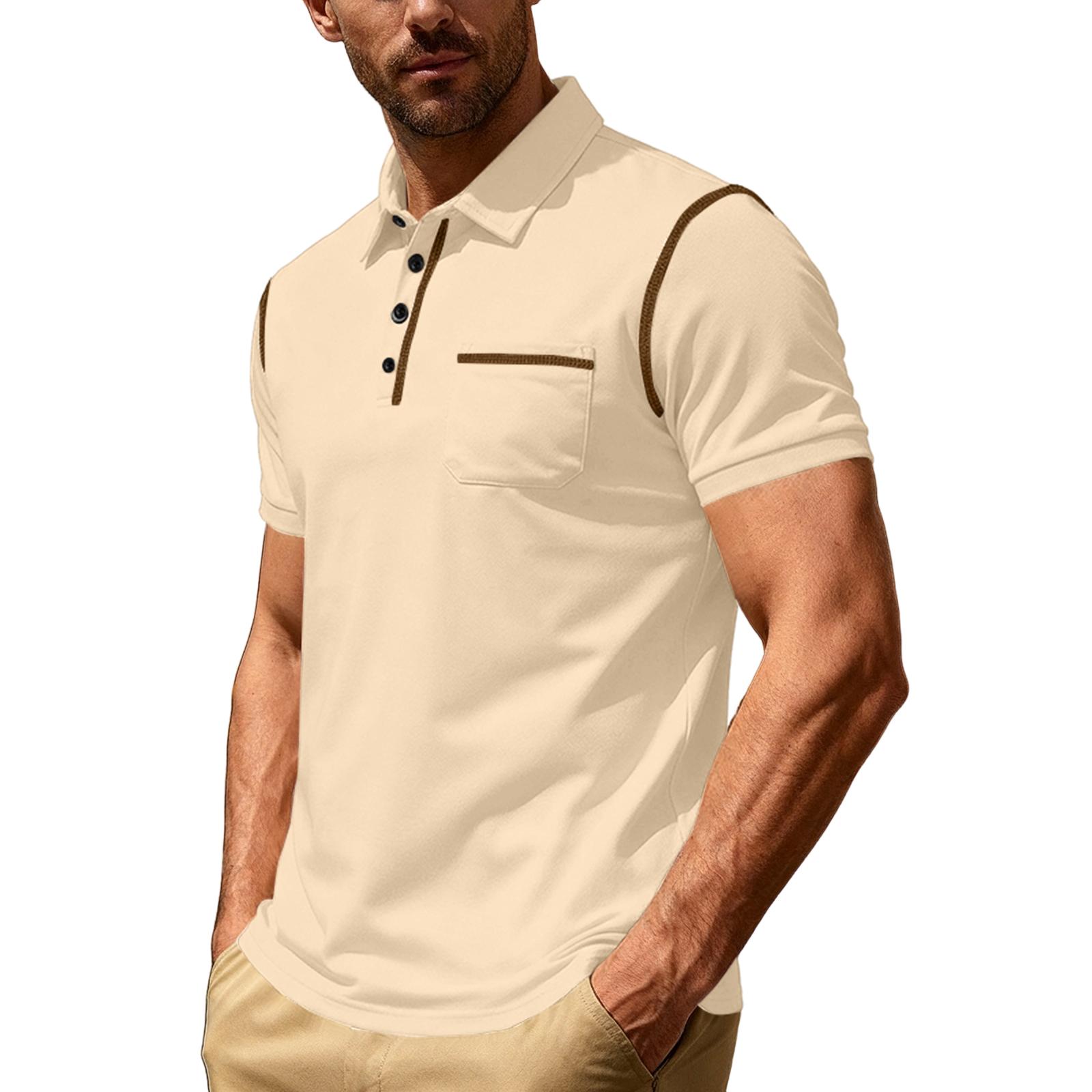 Men s Short Sleeve Collar T-shirt Casual Lapel Top M хакі
Men s Short Sleeve Collar T-shirt Casual Lapel Top M хакі