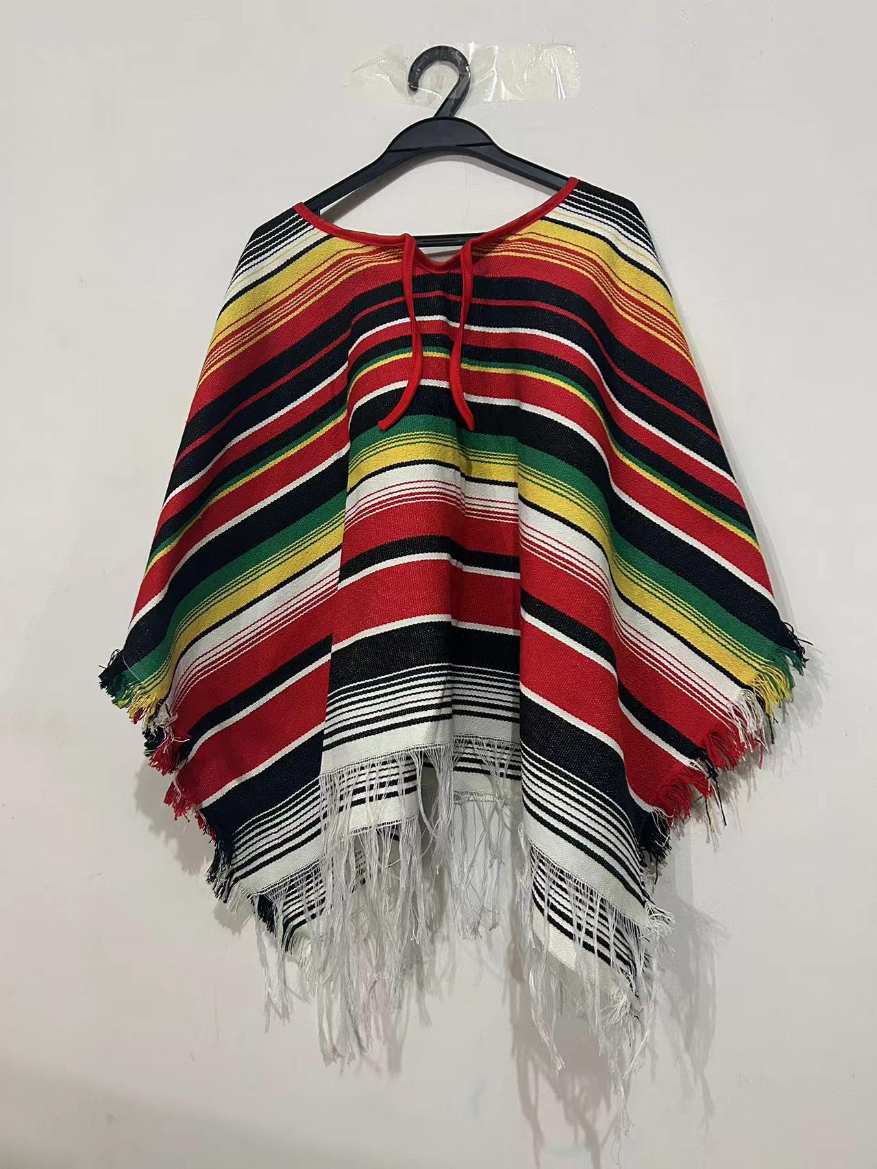 Mexican Ethnic Style Colorful Poncho for Cosplay and Festivals 90×90CM
Mexican Ethnic Style Colorful Poncho for Cosplay and Festivals 90×90CM