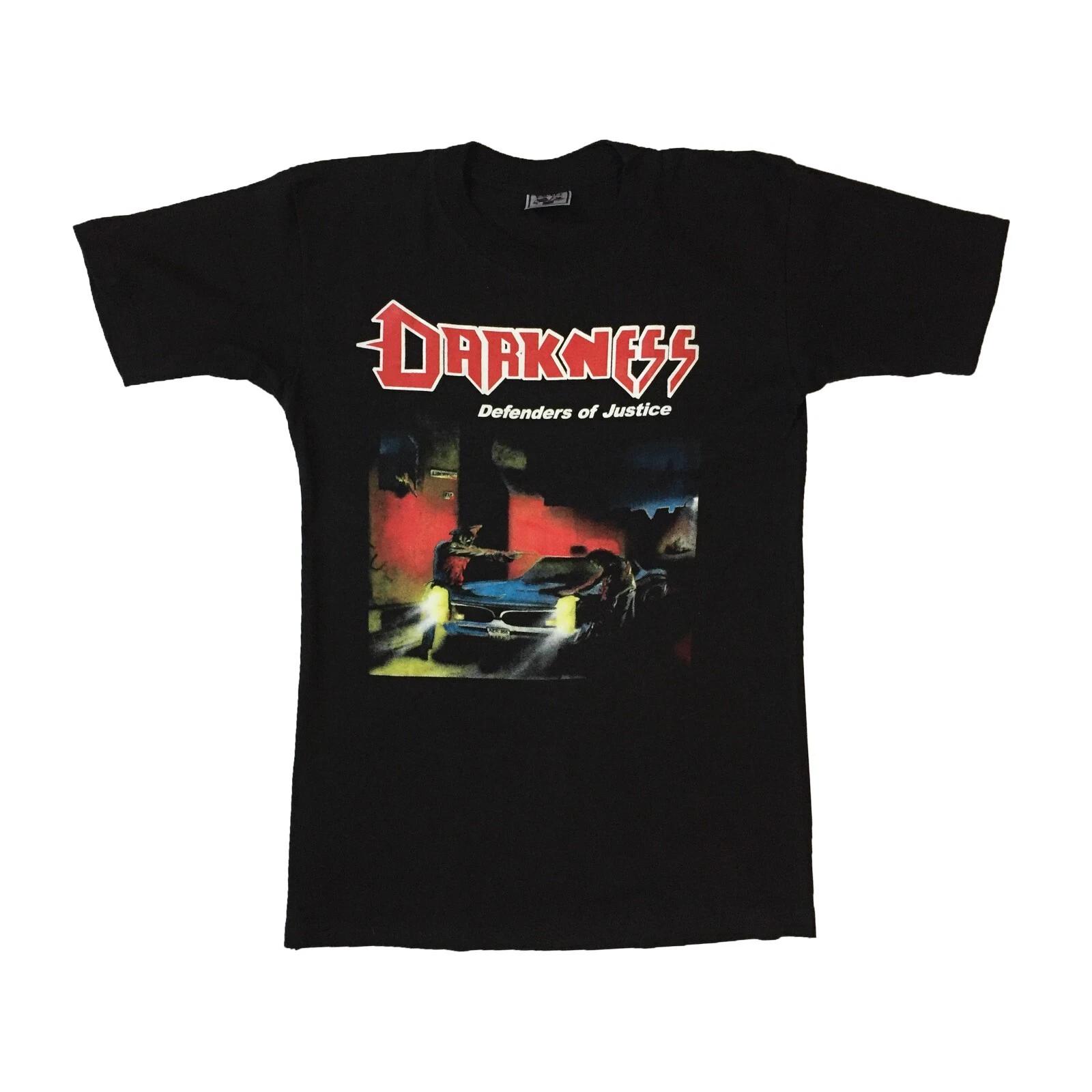 Vintage Darkness Defenders of Justice T-shirt Thrash Metal Band Black Tee M / L 4XL
Vintage Darkness Defenders of Justice T-shirt Thrash Metal Band Black Tee M / L 4XL