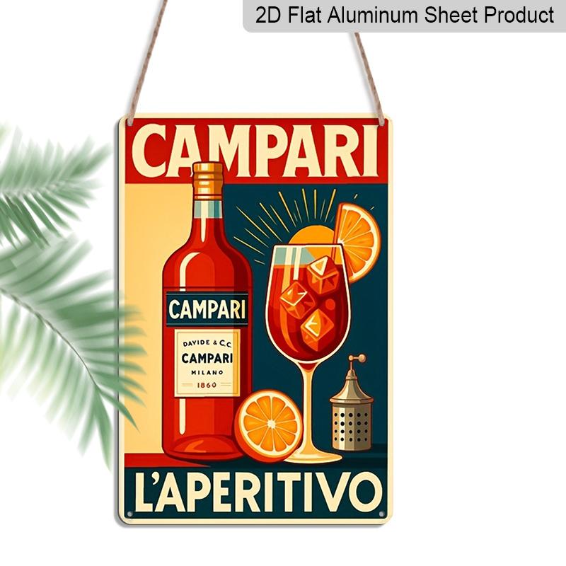 2D Flat 1pc 8x12 Inch Vintage CAMPARI LAPERITIVO Sign/Metal Aluminium Art Wall Decor, Fun Vintage Plaque Decoration, Home Decor, Restaurant Decor 20*30cm
2D Flat 1pc 8x12 Inch Vintage CAMPARI LAPERITIVO Sign/Metal Aluminium Art Wall Decor, Fun Vintage Plaque Decoration, Home Decor, Restaurant Decor 20*30cm