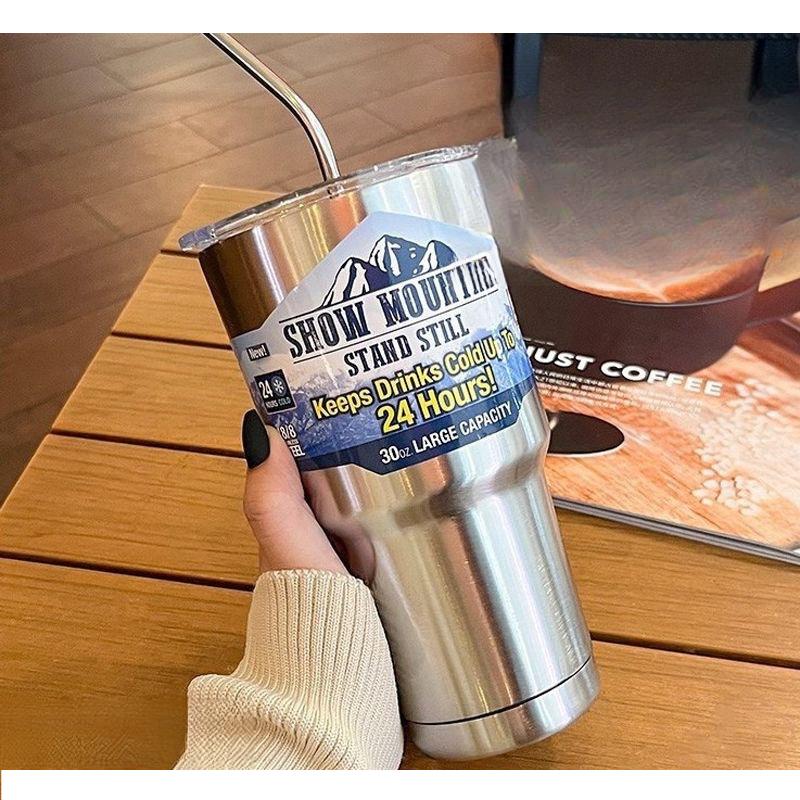 304 stainless steel straw, ice cream cup, car insulated cup, office water cup, insulated coffee cup чорний
304 stainless steel straw, ice cream cup, car insulated cup, office water cup, insulated coffee cup чорний