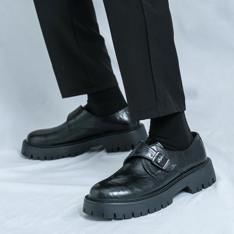 Men s shoes large size new leather shoes fashion men s business dress shoes trend British style platform buckle leather shoes 38
Men s shoes large size new leather shoes fashion men s business dress shoes trend British style platform buckle leather shoes 38