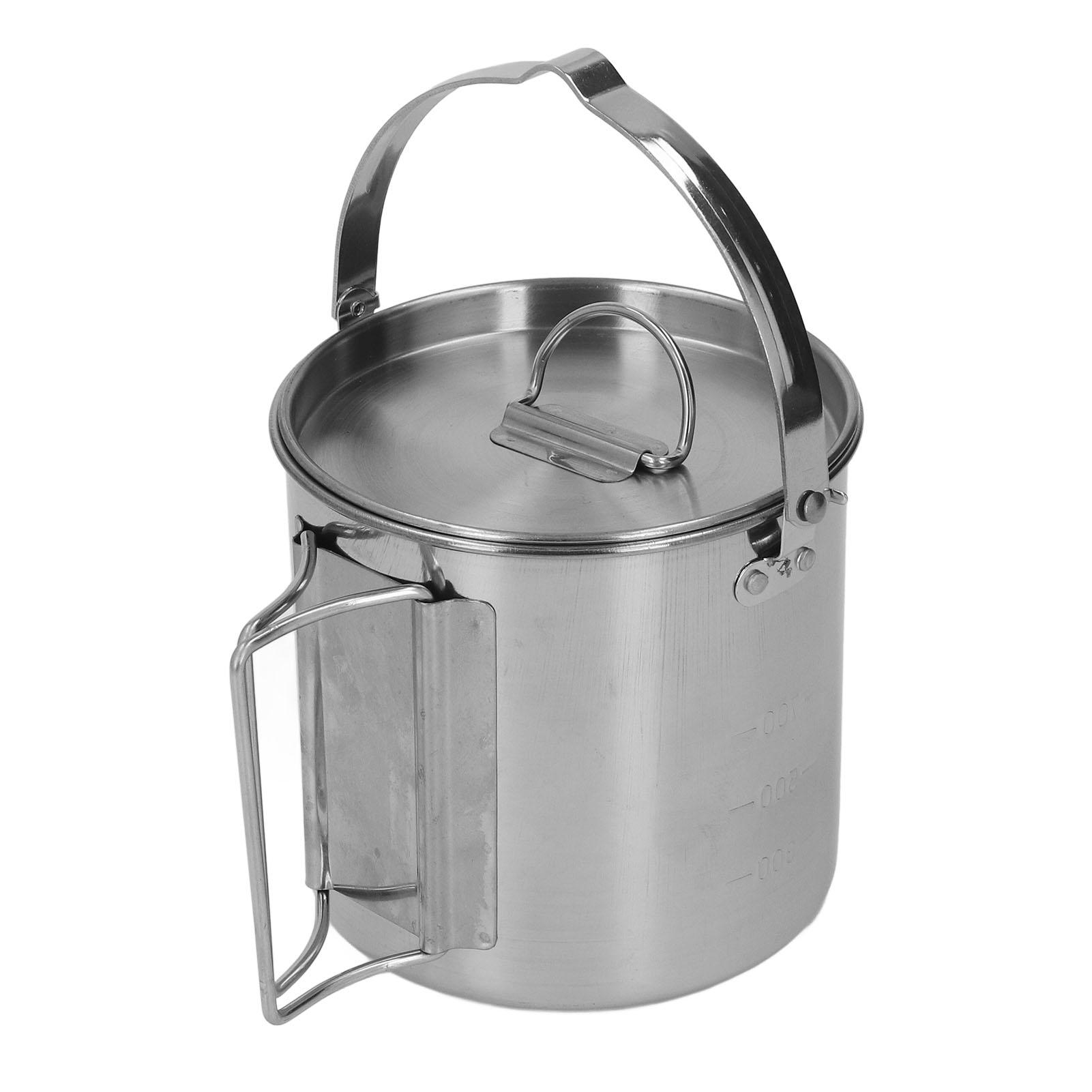 1.2L Stainless Steel Camping Kettle Portable Teapot Coffee Pot Outdoor Cookware for Hiking Camping Picnic
1.2L Stainless Steel Camping Kettle Portable Teapot Coffee Pot Outdoor Cookware for Hiking Camping Picnic