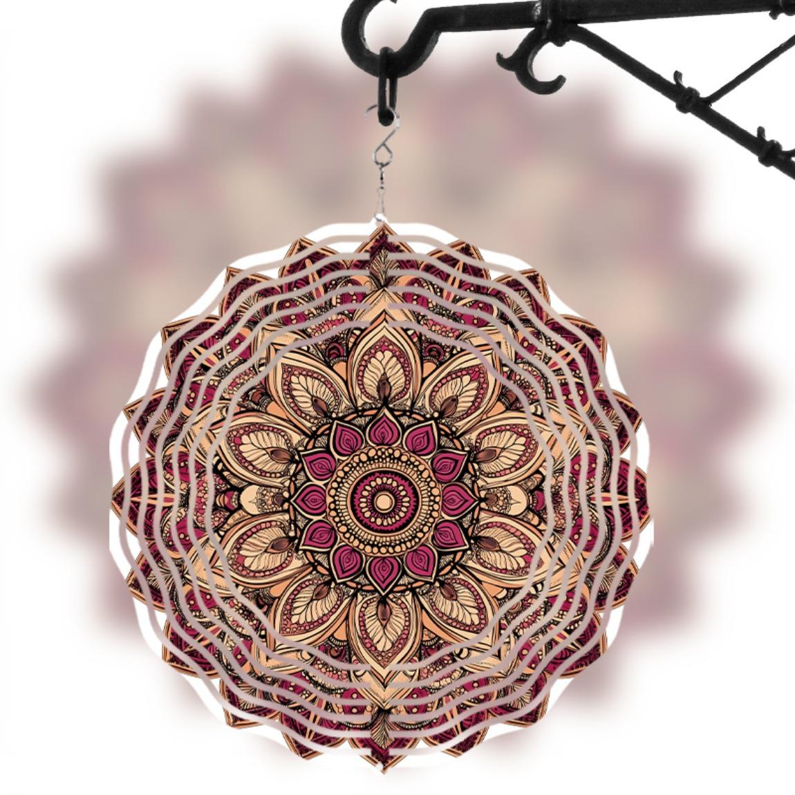 3D Mandala Flower Metal Wall Art Double Sided Laser Cut Intricate Pink Golden Design Indoor Outdoor Decorative Hanging Ornament Classic 01A
3D Mandala Flower Metal Wall Art Double Sided Laser Cut Intricate Pink Golden Design Indoor Outdoor Decorative Hanging Ornament Classic 01A