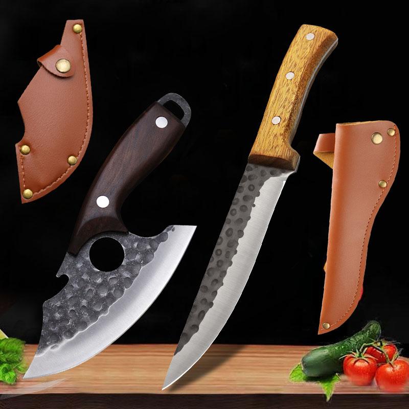 2PCS High Quality Household Kitchen Knife Set, Multipurpose Fruit Knife Hand Forged Butcher Boning Knife Stainless Steel Small Knife 2* knife + 2*knife cover
2PCS High Quality Household Kitchen Knife Set, Multipurpose Fruit Knife Hand Forged Butcher Boning Knife Stainless Steel Small Knife 2* knife + 2*knife cover