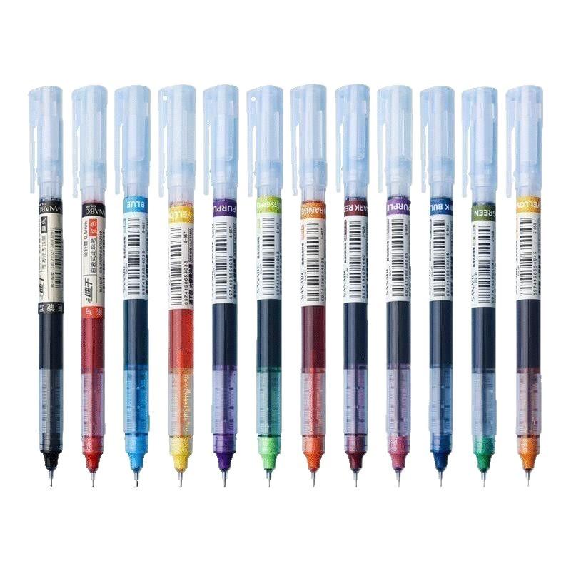 12 Colors Straight Liquid Gel Pen Quick-drying Large-capacity Colorful Gel Pens 0.5mm Rollerball Pens School Office Stationery 12pcs
12 Colors Straight Liquid Gel Pen Quick-drying Large-capacity Colorful Gel Pens 0.5mm Rollerball Pens School Office Stationery 12pcs