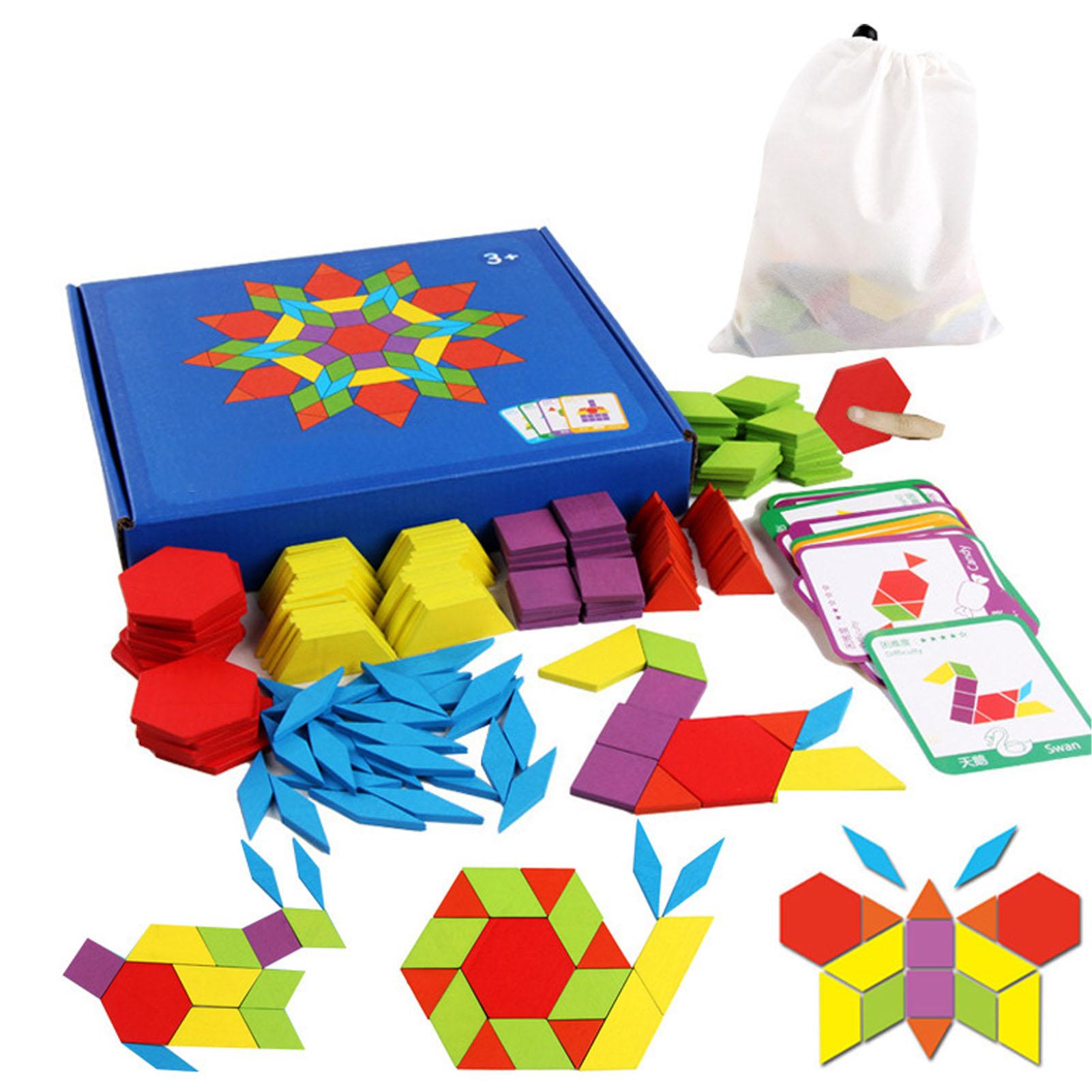Wooden Pattern Blocks Innovative Fun Early Educational 155pcs Blocks Geometric Shape Puzzle Set for
Wooden Pattern Blocks Innovative Fun Early Educational 155pcs Blocks Geometric Shape Puzzle Set for