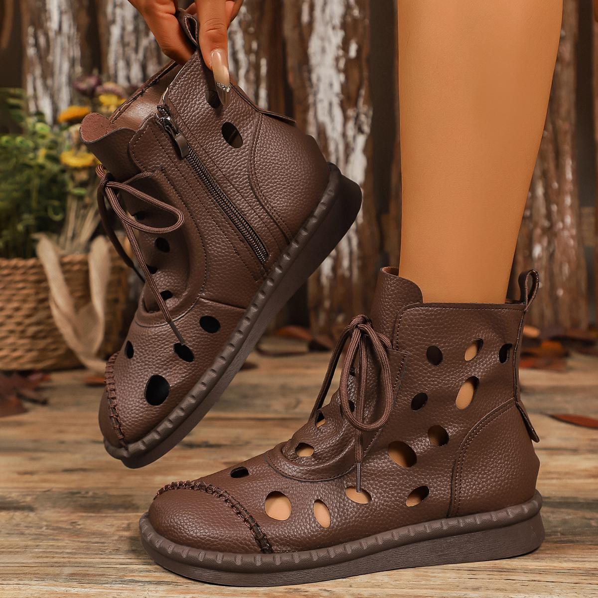Fashion Vintage Breathable Hollowed Out Ankle Boots Women 2025 Autumn Retro Low Heel Solid Brown Boots Comfort Soft Sole Mom s Shoes 41 коричневый
Fashion Vintage Breathable Hollowed Out Ankle Boots Women 2025 Autumn Retro Low Heel Solid Brown Boots Comfort Soft Sole Mom s Shoes 41 коричневый