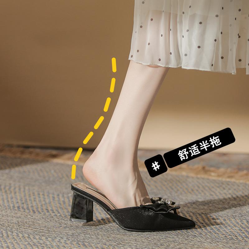 Baotou half slippers new summer outer wear bow pointed high heel thick heel women s shoes 34 абрикосовый
Baotou half slippers new summer outer wear bow pointed high heel thick heel women s shoes 34 абрикосовый