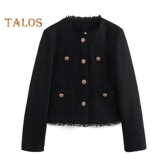 Женский укороченный твидовый пиджак, пиджак с длинным рукавом, застегивающийся на пуговицы, короткое пальто с карманами, повседневный деловой костюм на весну и осень L
Женский укороченный твидовый пиджак, пиджак с длинным рукавом, застегивающийся на пуговицы, короткое пальто с карманами, повседневный деловой костюм на весну и осень L