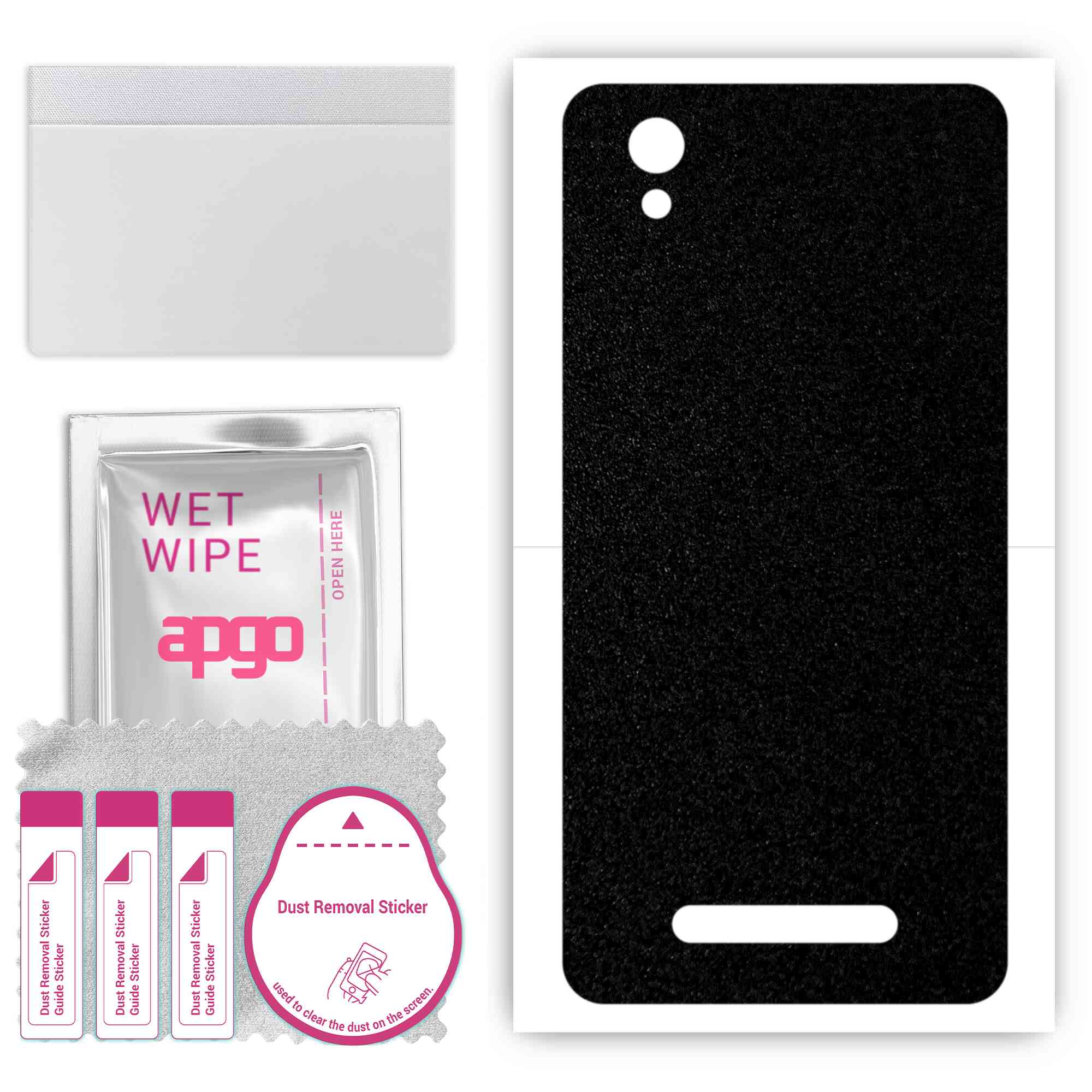Apgo Protective Skin Sticker для задньої панелі сумісний з ZTE Blade A5 (2019 р), Пакетна плівка, фольга, вініл – візерунок матовий чорний
Apgo Protective Skin Sticker для задньої панелі сумісний з ZTE Blade A5 (2019 р), Пакетна плівка, фольга, вініл – візерунок матовий чорний