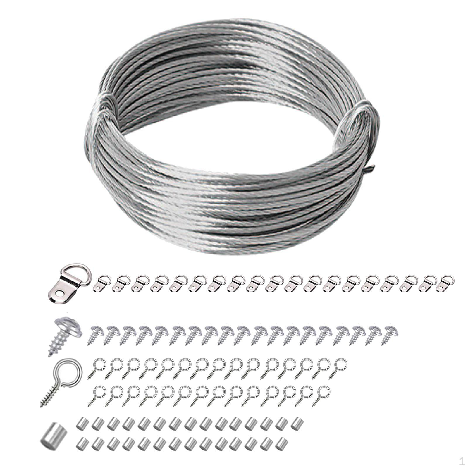 Прочная проволока для подвешивания настенного декора и фотографий 10m Wire 101PCS
Прочная проволока для подвешивания настенного декора и фотографий 10m Wire 101PCS