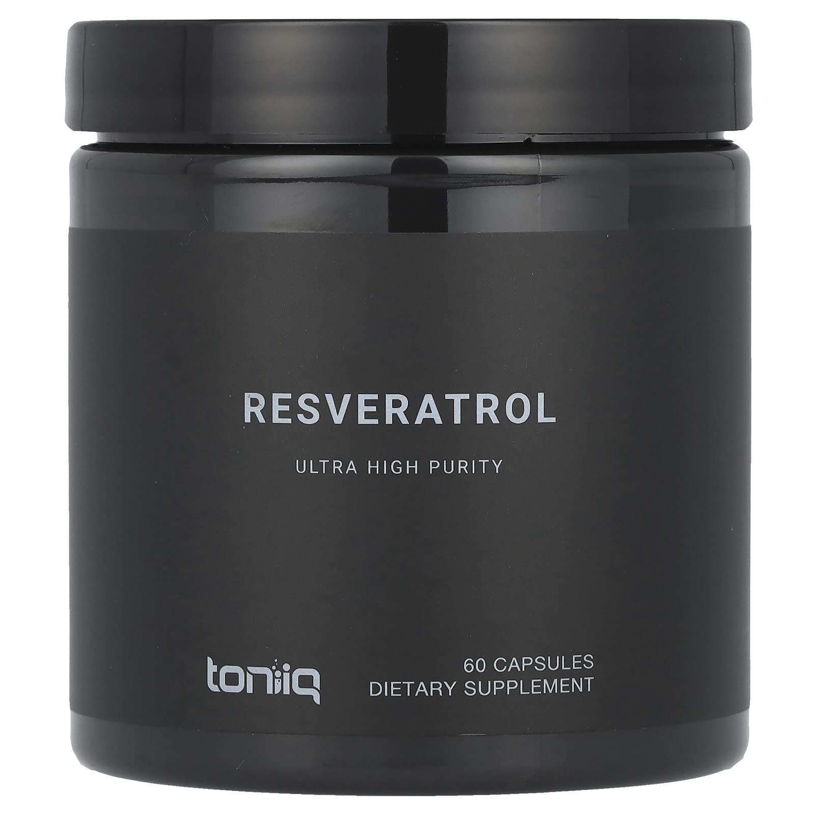 Toniiq, resveratrol, 60 capsules
Toniiq, resveratrol, 60 capsules