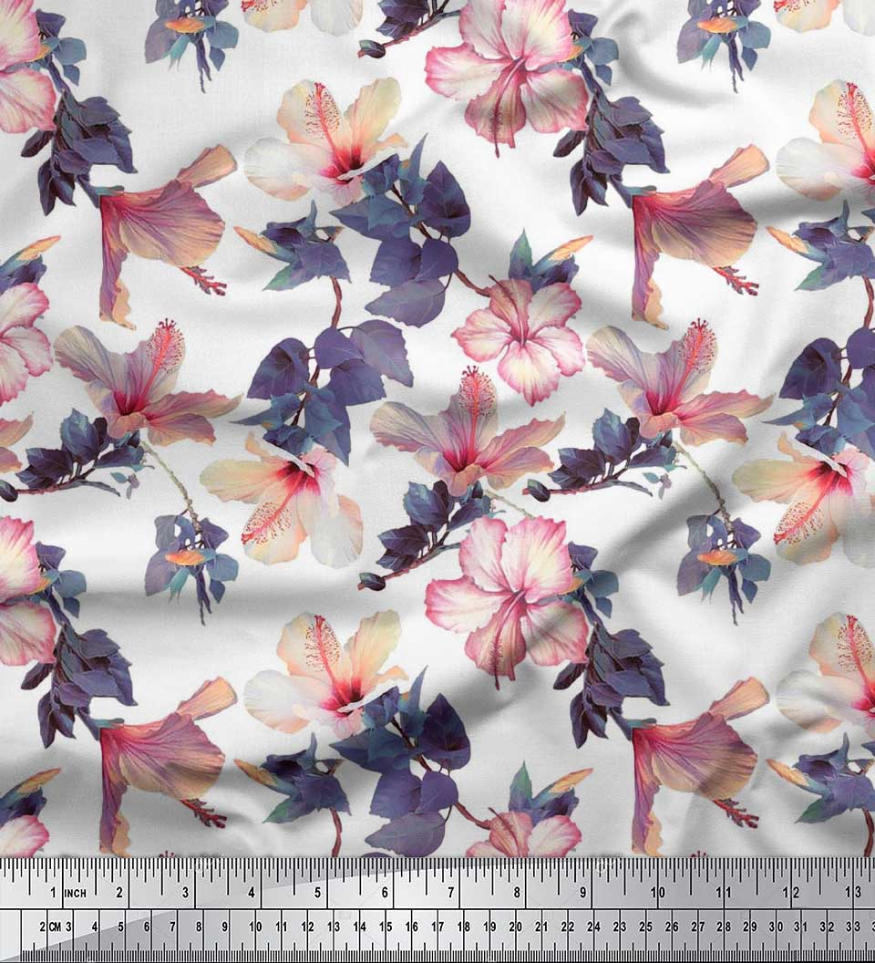 Тканина Soimoi Japan Crepe Satin Тканина з листям і квітковим принтом на метр 42 дюйма 42 Inch Wide - Poly Crepe білий
Тканина Soimoi Japan Crepe Satin Тканина з листям і квітковим принтом на метр 42 дюйма 42 Inch Wide - Poly Crepe білий