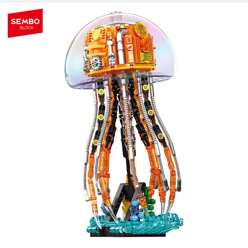 SEMBO BLOCK 726pcs MOC Animal Series Mecha Building Blocks Light Jellyfish Model Building Blocks Boys Toy Kids Halloween Gifts with box
SEMBO BLOCK 726pcs MOC Animal Series Mecha Building Blocks Light Jellyfish Model Building Blocks Boys Toy Kids Halloween Gifts with box