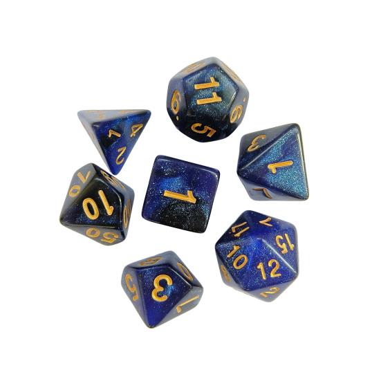 Yousheng 7Pcs/Set Starry Sky Acrylic Multi-side Dice Golden Number D4/6/8/10/12/20 Polyhedral Gaming Dice Prop Adults Family Night Party Board Game
Yousheng 7Pcs/Set Starry Sky Acrylic Multi-side Dice Golden Number D4/6/8/10/12/20 Polyhedral Gaming Dice Prop Adults Family Night Party Board Game