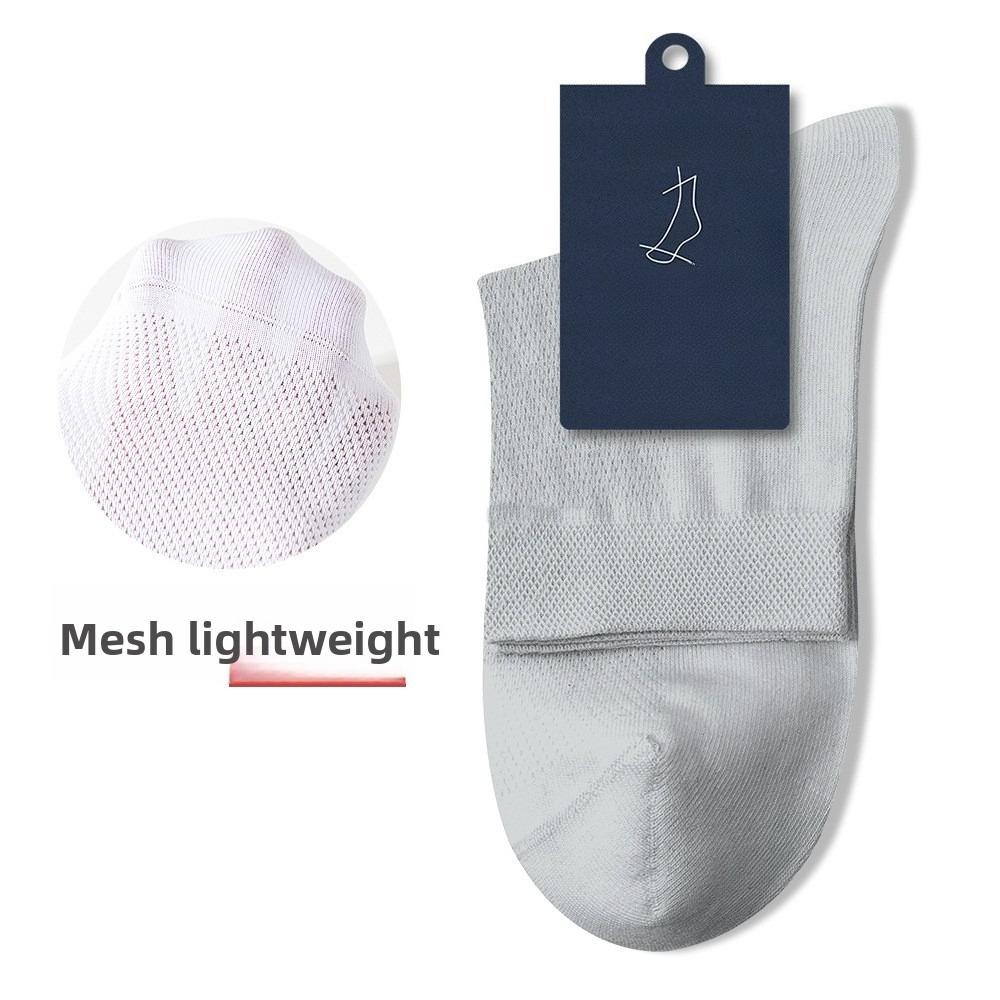 Мужские весенне-летние тонкие хлопковые антибактериальные антиодорирующие влагоотводящие сетчатые дышащие носки-гольфы 1 pair светло-серый
Мужские весенне-летние тонкие хлопковые антибактериальные антиодорирующие влагоотводящие сетчатые дышащие носки-гольфы 1 pair светло-серый