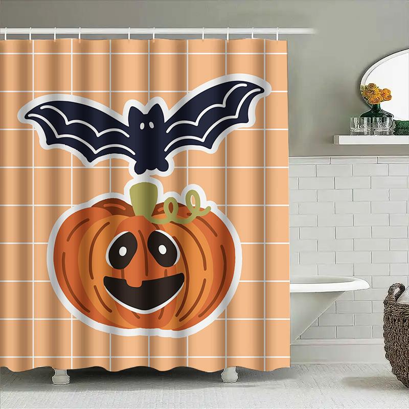Tuniu Cute Halloween Pumpkin Bat Shower Curtain For Bathroom Spooky Decor Funny Fall Theme Kids Girls Room W60H190(CM)-1 Pcs
Tuniu Cute Halloween Pumpkin Bat Shower Curtain For Bathroom Spooky Decor Funny Fall Theme Kids Girls Room W60H190(CM)-1 Pcs