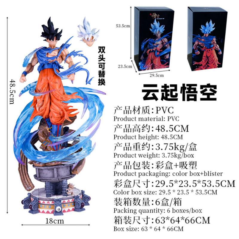 50 см Аниме Dragon Ball Migatte No Gokui Ультра Инстинкт Супер Сон Гоку Большая Фигурка Действия Серебряные Волосы GK Статуя Фигурки Игрушки
50 см Аниме Dragon Ball Migatte No Gokui Ультра Инстинкт Супер Сон Гоку Большая Фигурка Действия Серебряные Волосы GK Статуя Фигурки Игрушки