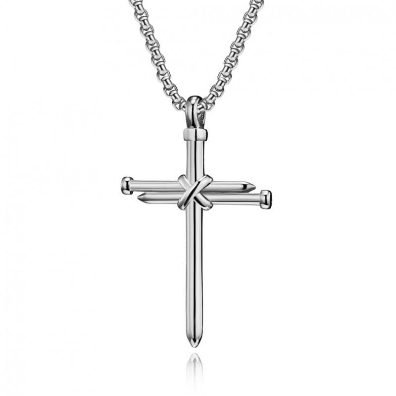 European American Hip-hop Retro Nail Cross Titanium Steel Necklace Personalized Versatile Simple Niche Pendant Non Fading Accessory
European American Hip-hop Retro Nail Cross Titanium Steel Necklace Personalized Versatile Simple Niche Pendant Non Fading Accessory