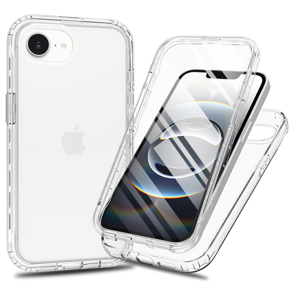 For iPhone 16e Case Built-In PET Screen Protector PC+TPU Full Body Shockproof Phone Cover Transparent
For iPhone 16e Case Built-In PET Screen Protector PC+TPU Full Body Shockproof Phone Cover Transparent