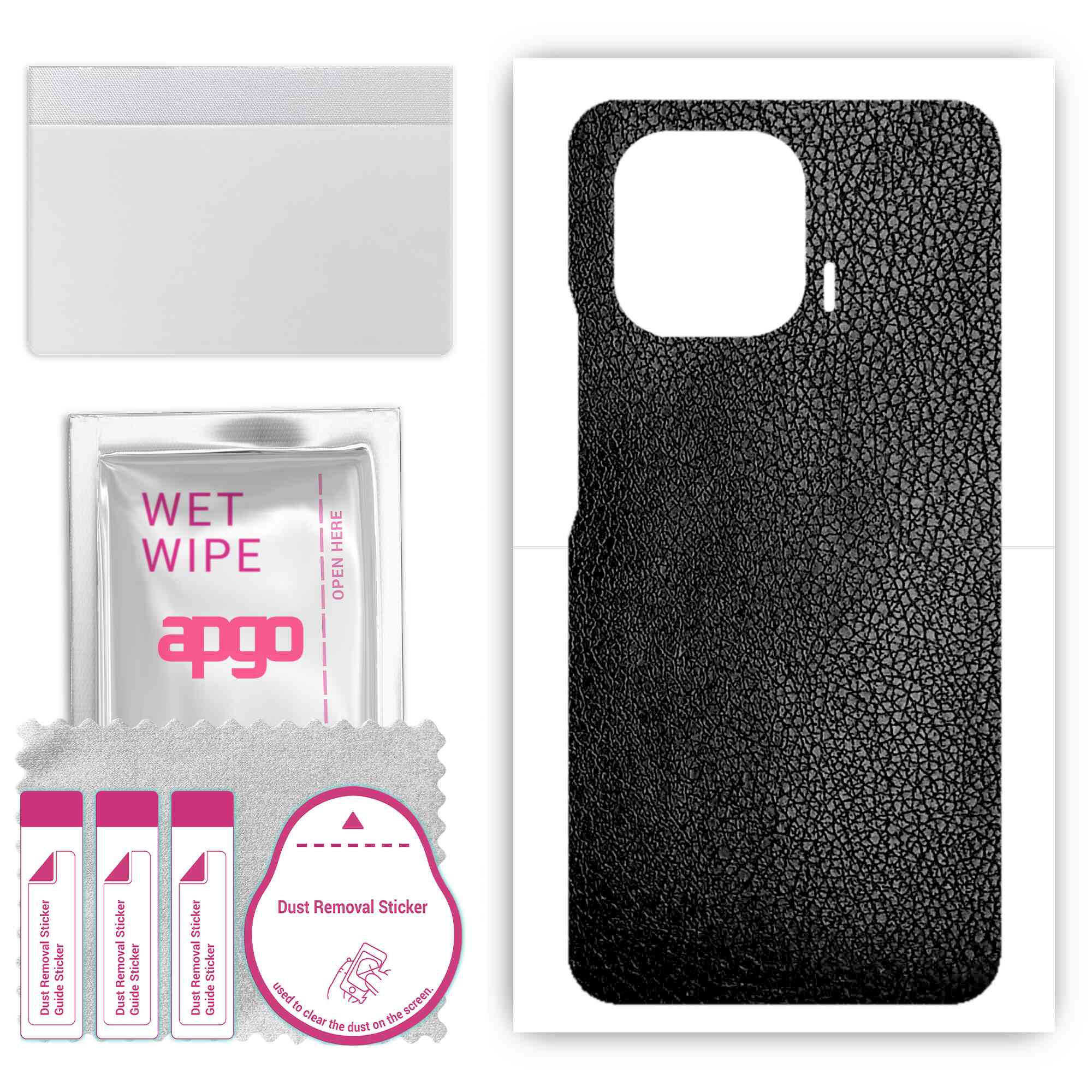 apgo Protective Skin Sticker for the back compatible with Xiaomi Mi 11 Pro, Wrap Film, Foil, Vinyl - Pattern Black Leather
apgo Protective Skin Sticker for the back compatible with Xiaomi Mi 11 Pro, Wrap Film, Foil, Vinyl - Pattern Black Leather