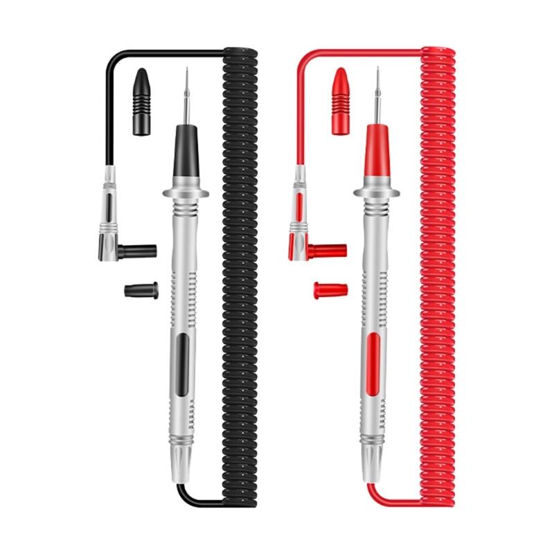 Insulated Spring Stretch Probe Test Leads Pin Universal Digital Tester Lead Probe Wire Pen Cable For FigitalMultimeters
Insulated Spring Stretch Probe Test Leads Pin Universal Digital Tester Lead Probe Wire Pen Cable For FigitalMultimeters